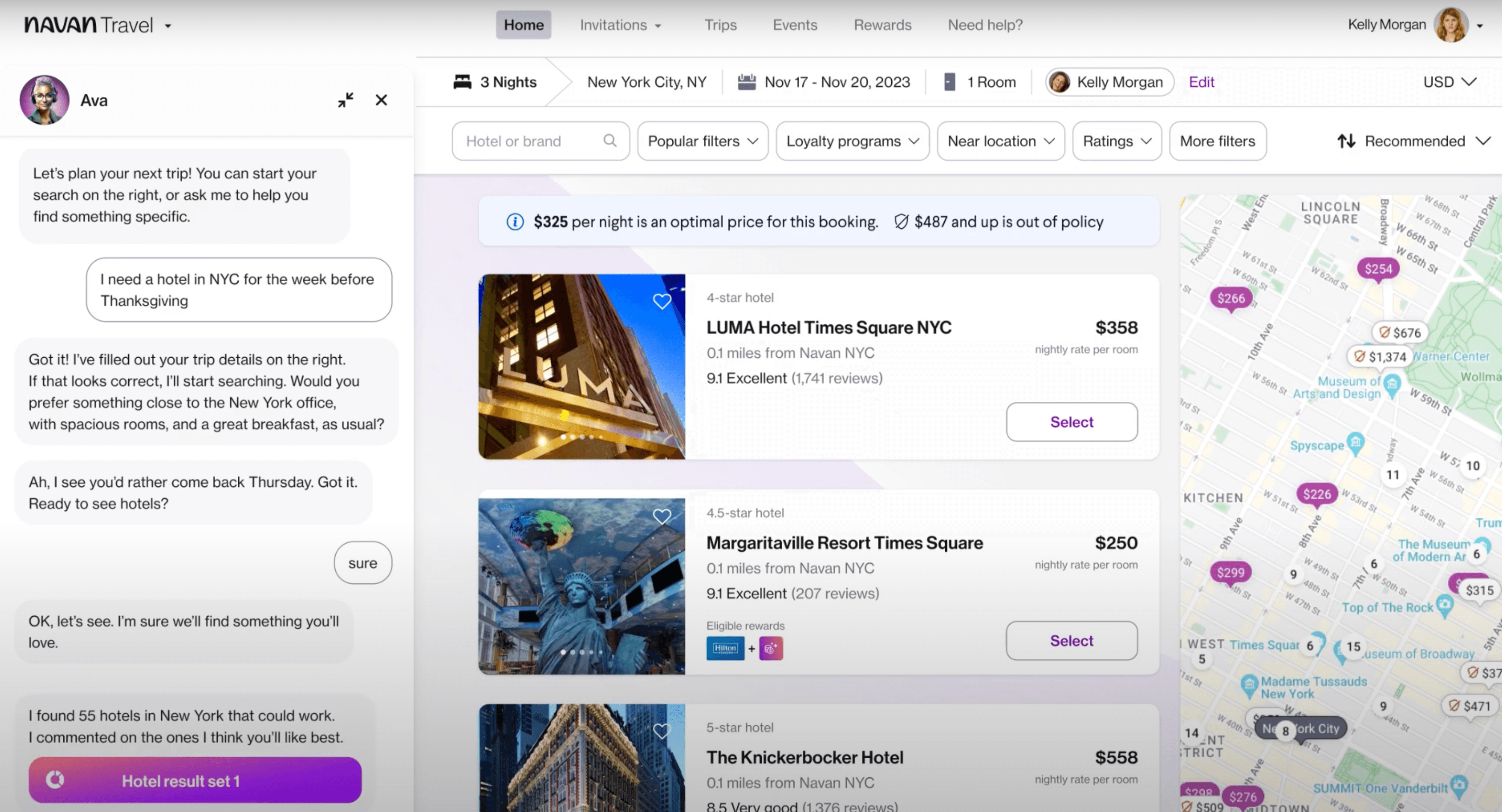 Navan disponibiliza seu &#8220;hiperpersonalizado&#8221; concierge de hotéis