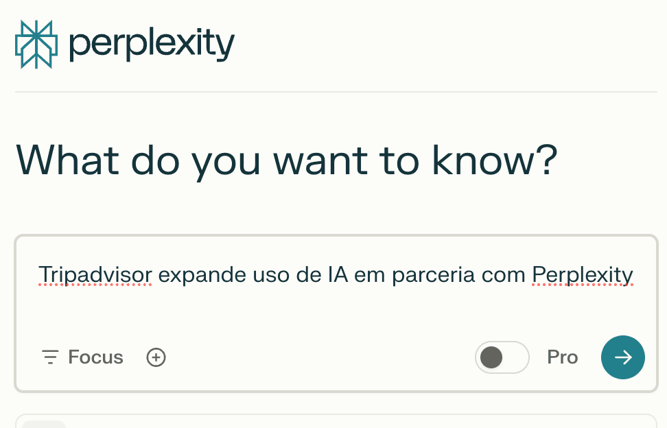 Tripadvisor expande uso de IA em parceria com Perplexity